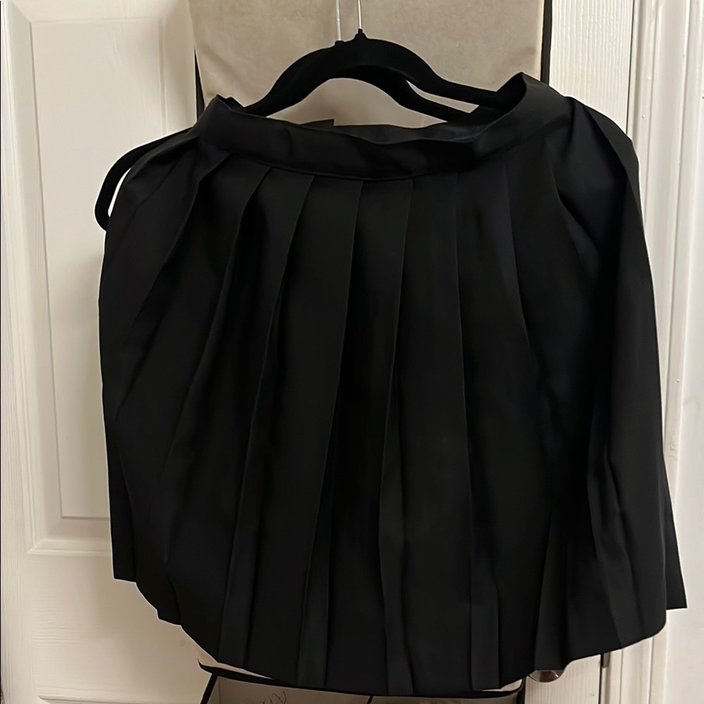 Elegant Black Pleated Skirt